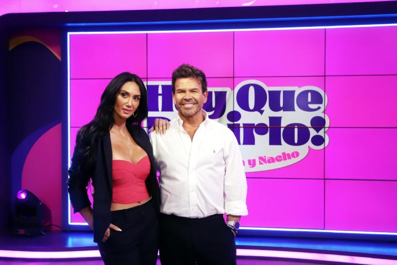 Nacho Gutiérrez y Pamela Díaz en "¡Hay que decirlo!"