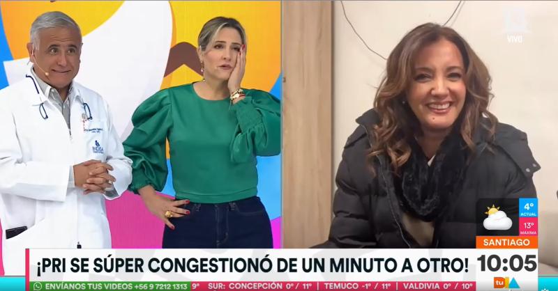 Priscilla Vargas se quedó sin voz en el matinal "Tu Día"