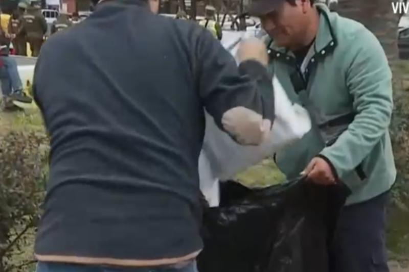 Trabajador de delivery en La Reina