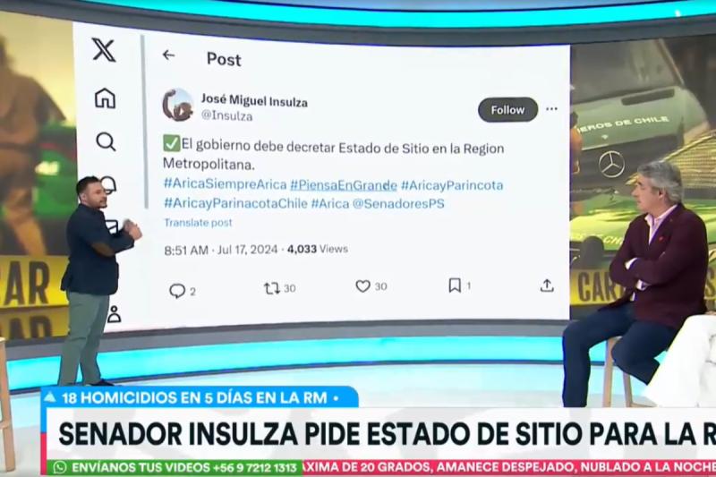 La petición del senador José Miguel Insulza