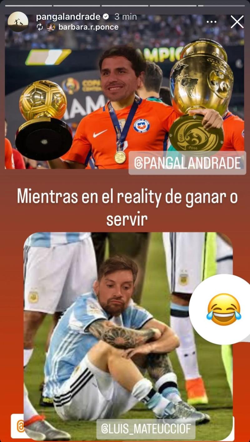 El humillante meme que compartió Pangal contra Luis Mateucci en Ganar o Servir