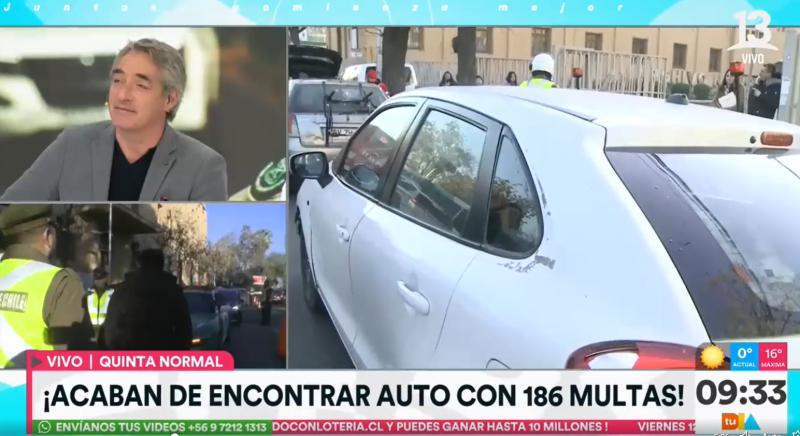 Vehículo con 186 multas