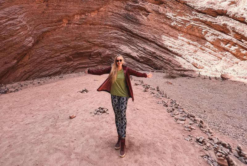 María José Winter en Cafayate, Argentina.