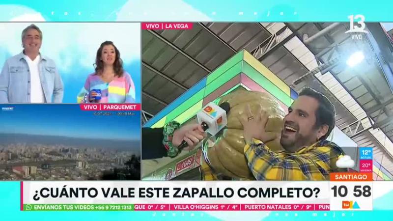 El enorme zapallo que puso a prueba Gabriel Alegría en Tu Día