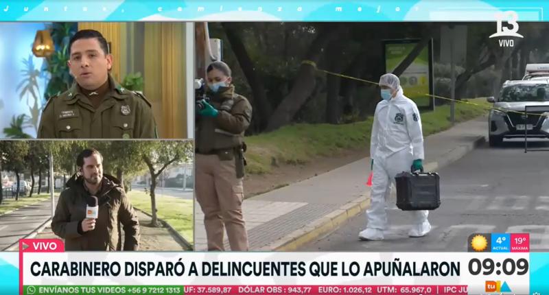 Carabinero fue apuñalado en reiteradas ocasiones por asaltantes