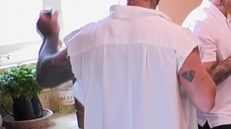 El momento del "lanzazo" de Mateucci.