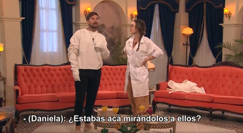 Daniela Colett le enrostra a Luis Mateucci haber espiado a Oriana en Ganar o Servir