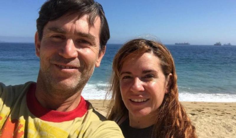 Remigio Remedy y su esposa y también actriz Pamela Villalba