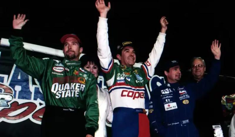 Eliseo Salazar en la carrera de IndyCar en Las Vegas, 1997