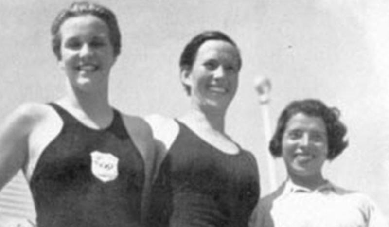 Jeanette Campbell, María Lenk y Raquel Martínez