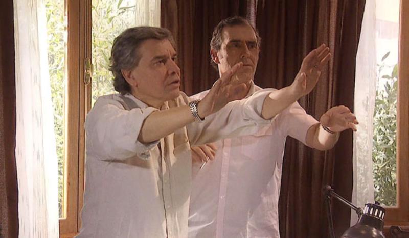 Alejandro Goic y Cristián Campos en 'Secretos en el Jardín' de Canal 13, 2013