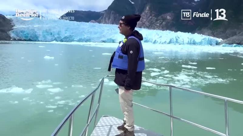 Claudio Iturra en el Glaciar San Rafael - La Ruta de la Patagonia