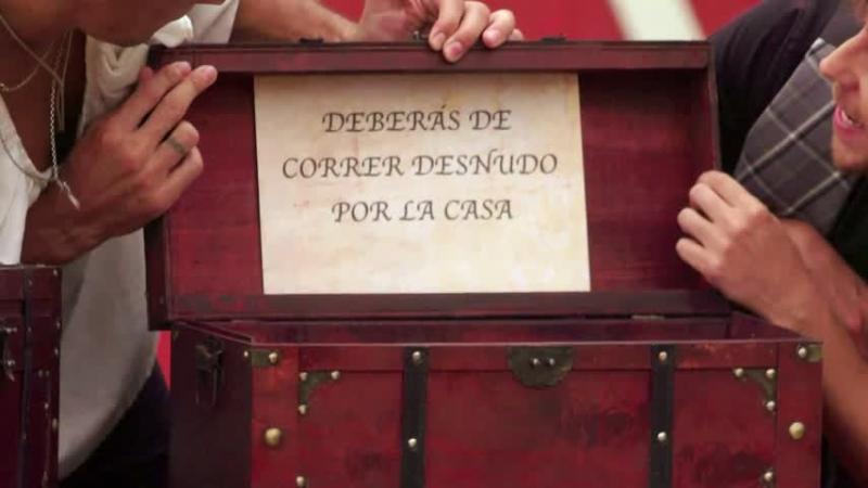 El cofre que sorteó Gala Caldirola durante la dinámica previa a la fiesta de los Señores.