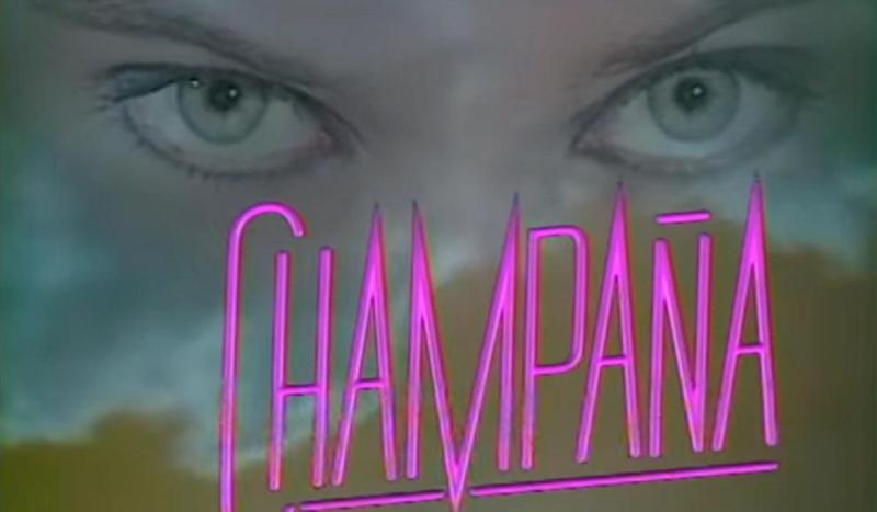Andrea Freund en "Champña" de Canal 13 1994