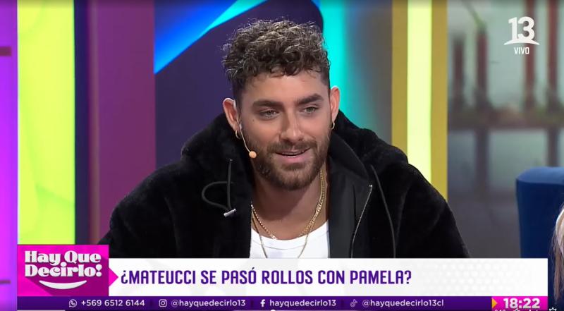 Austin Palao en el set de "¡Hay que decirlo!" - Créditos captura Canal 13