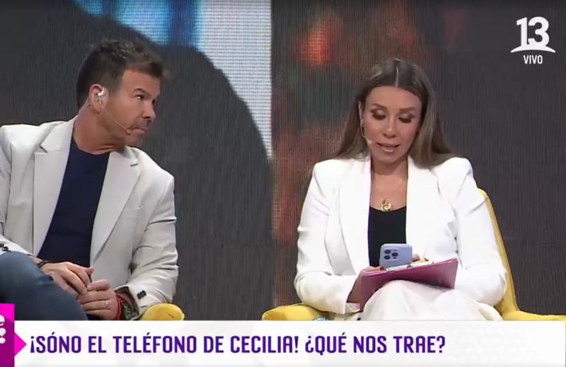 Daniela Aránguiz le escribió a Cecilia Gutiérrez en pleno programa.