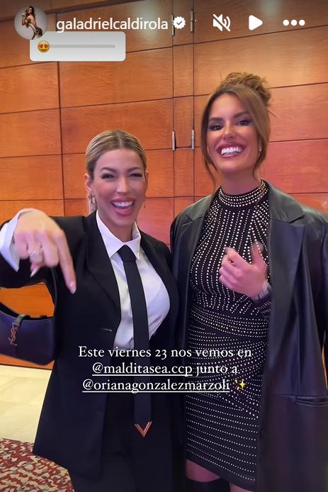 Gala Caldirola y Oriana Marzoli promocionaron su primer evento juntas.