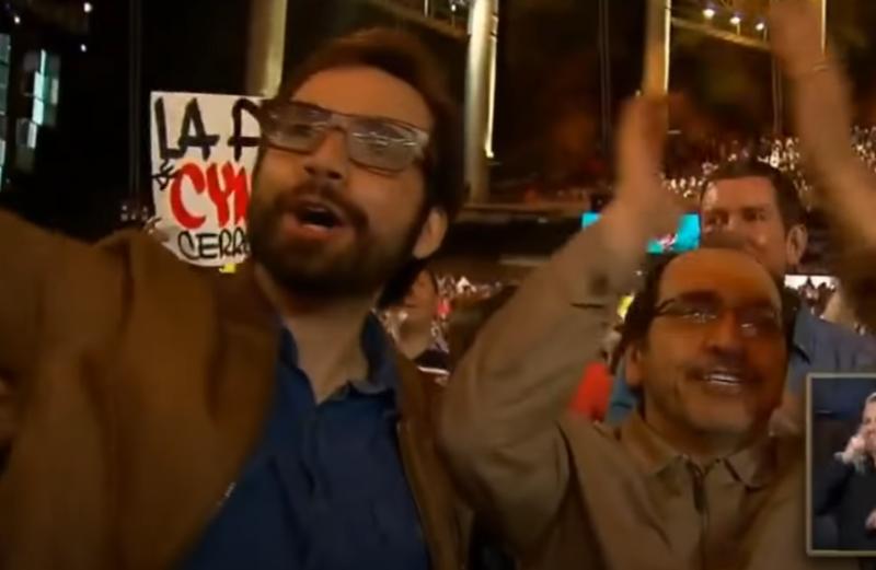 Padre de Fabrizio Copano, junto a su hermano Nicolás en medio de su rutina en el Festival de Viña.