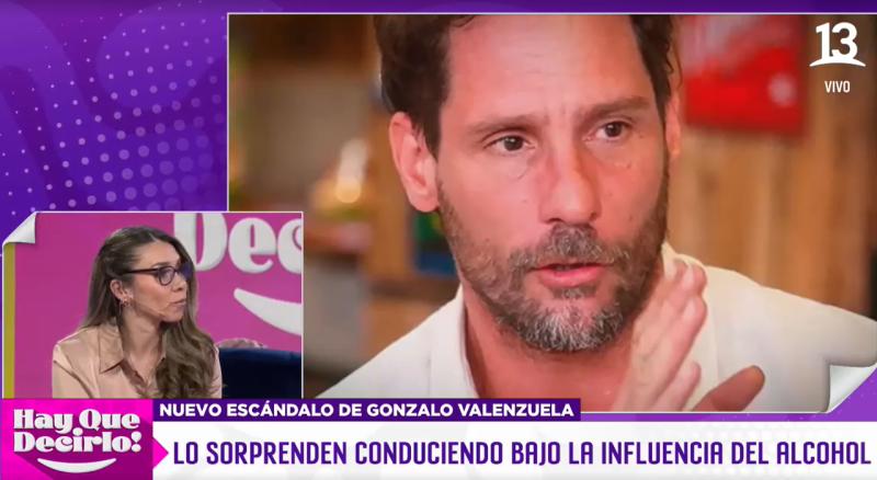 Gonzalo Valenzuela fue sorprendido conduciendo bajo los efectos del alcohol.