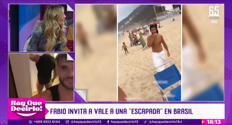 El acalorado coqueteo entre Fabio Agostini y Vale Saini en "¡Hay que decirlo!"