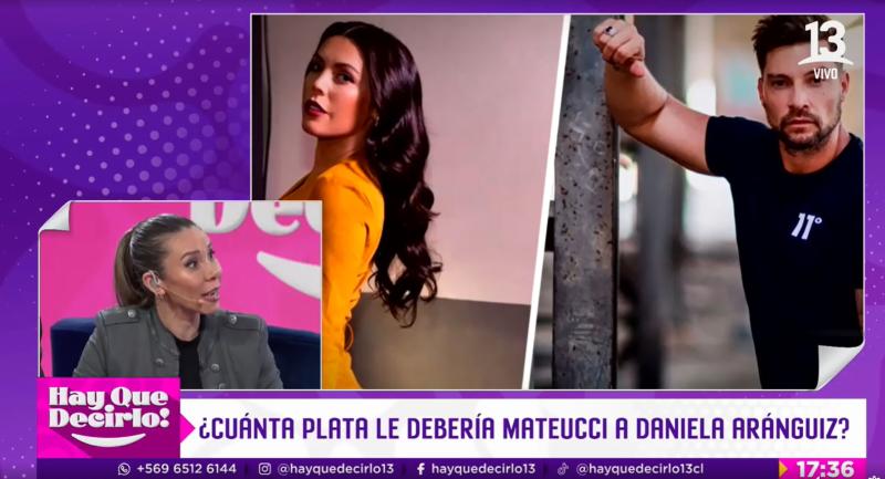 Luis Mateucci y la deuda que mantiene con Daniela Aránguiz - Créditos Captura Canal 13
