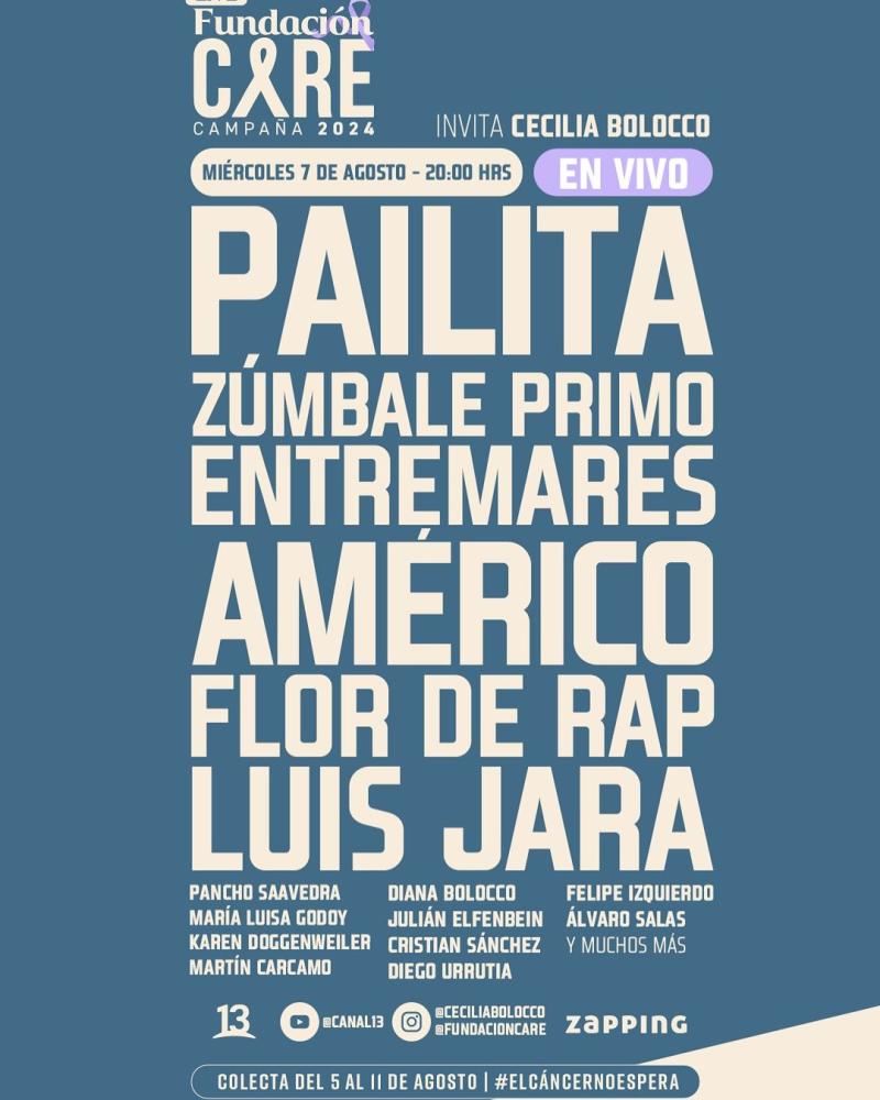 EN VIVO: Campaña #ColectaCare 2024 con Cecilia Bolocco y Pancho Saavedra