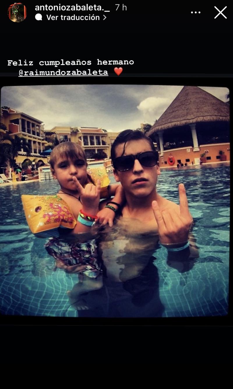 Antonio Zabaleta y su hermano Raimundo - Instagram