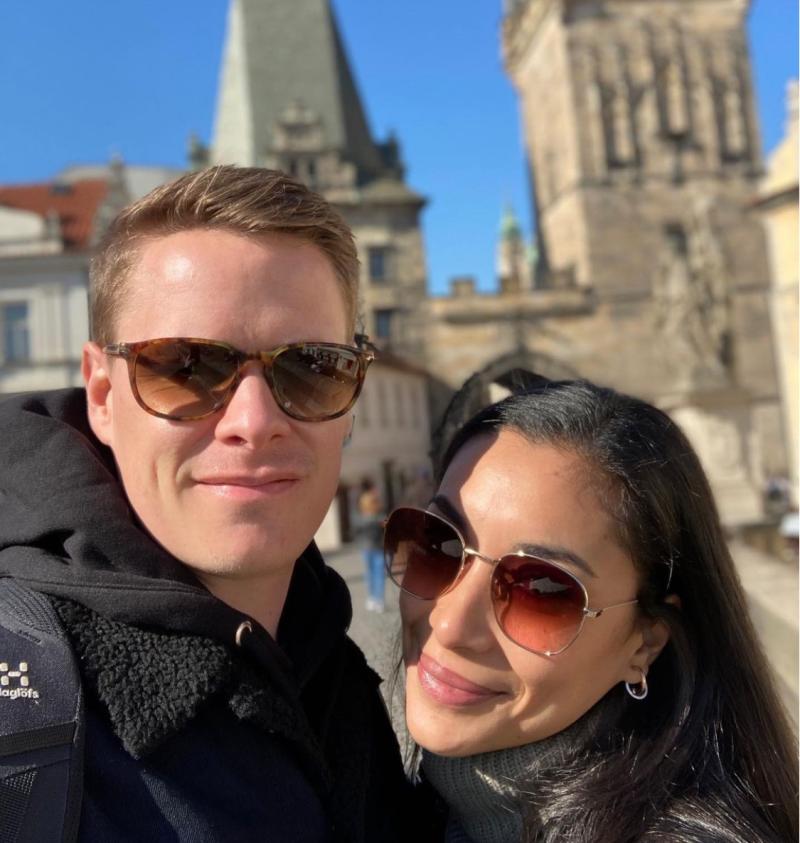 Jens Bach y Arenita Rodríguez - Instagram