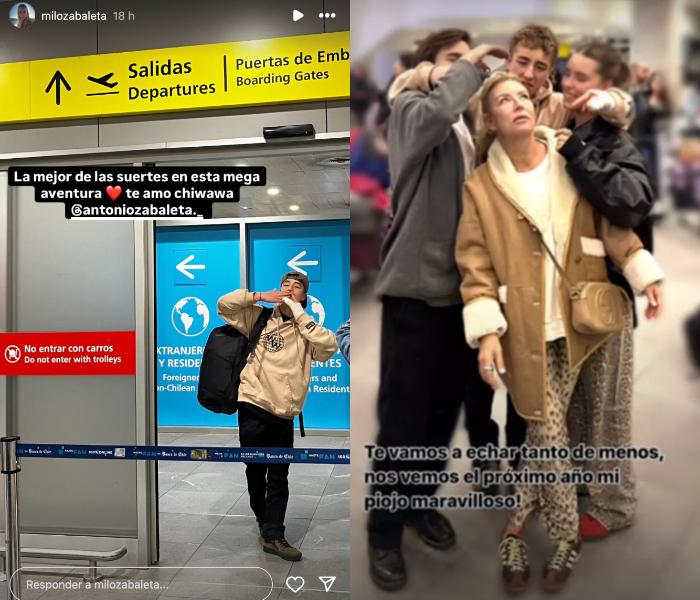 Hijo de Jorge Zabaleta y Francisca Allende se fue a estudiar al extranjero - Instagram