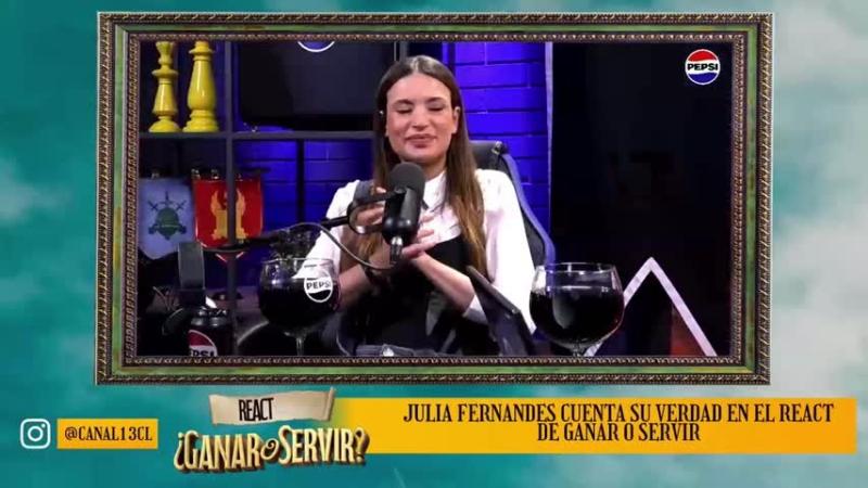 Julia Fernándes en el React Pepsi de Ganar o Servir.