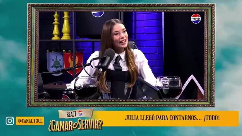 Julia Fernándes en el React Pepsi de Ganar o Servir.