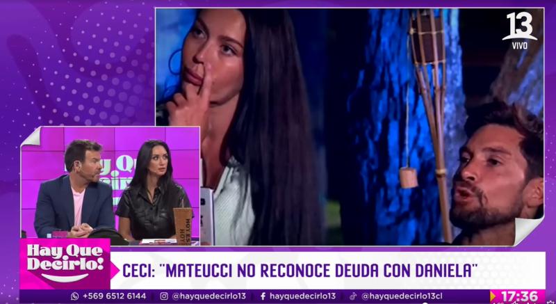 Dan a conocer publicación que Luis Mateucci borró y está relacionada con Daniela Aránguiz - Créditos Captura Canal 13