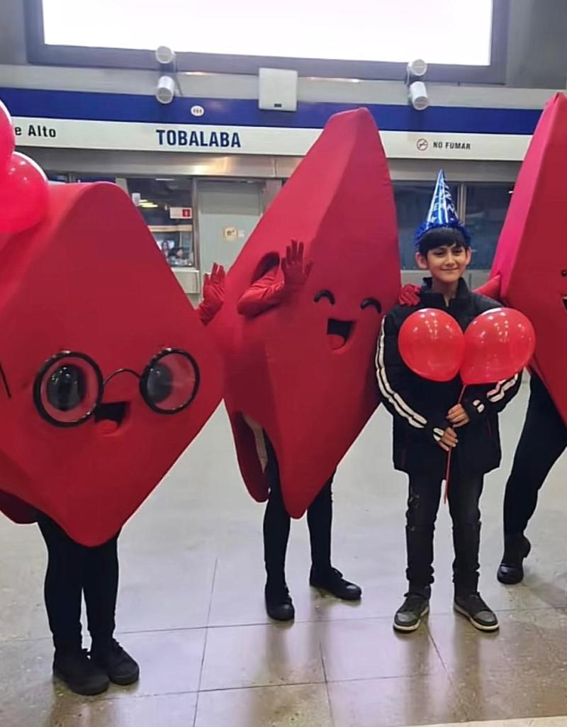 Martín Peralta, nació en estación Tobalaba.