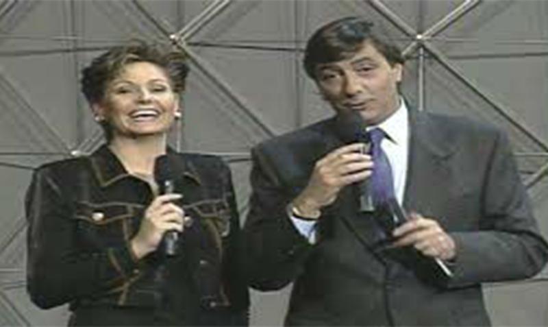 Viviana Nunes y Kike Morandé en "Martes 13", 65 años de aniversario Canal 13