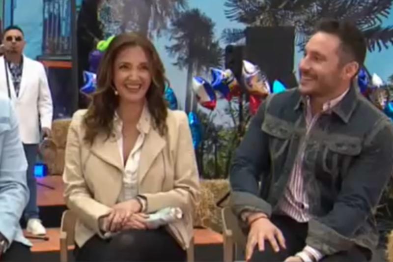 Priscilla Vargas y Francesco Gazzella en "Tu Día"