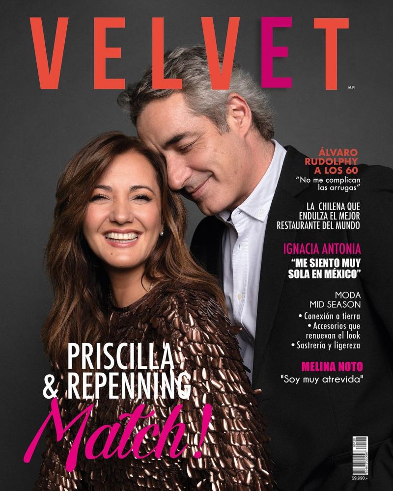 José Luis Repenning y Priscilla Vargas en la próxima edición de Revista Velvet