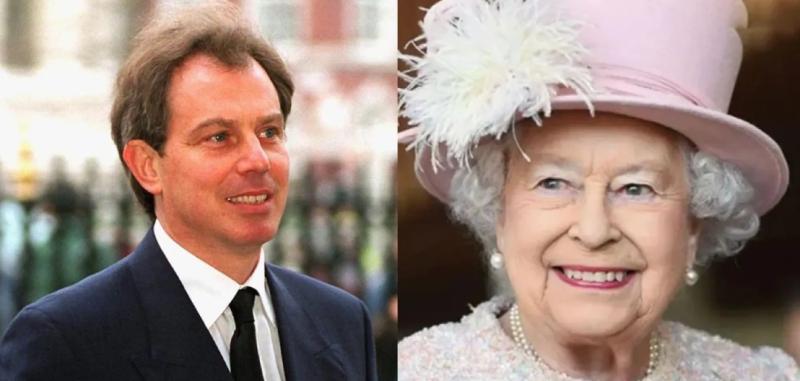 Tony Blair e Isabel II ante al muerte de Lady Di