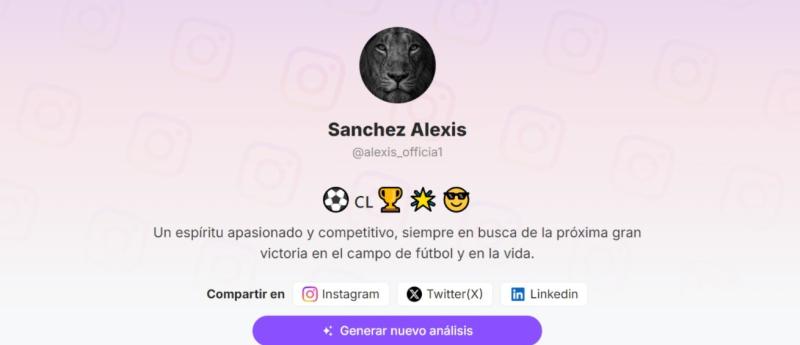 'Roast' de Alexis Sánchez