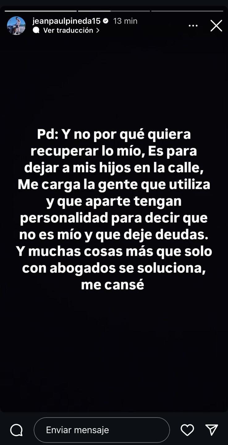 Historia Jean Paul Pineda.