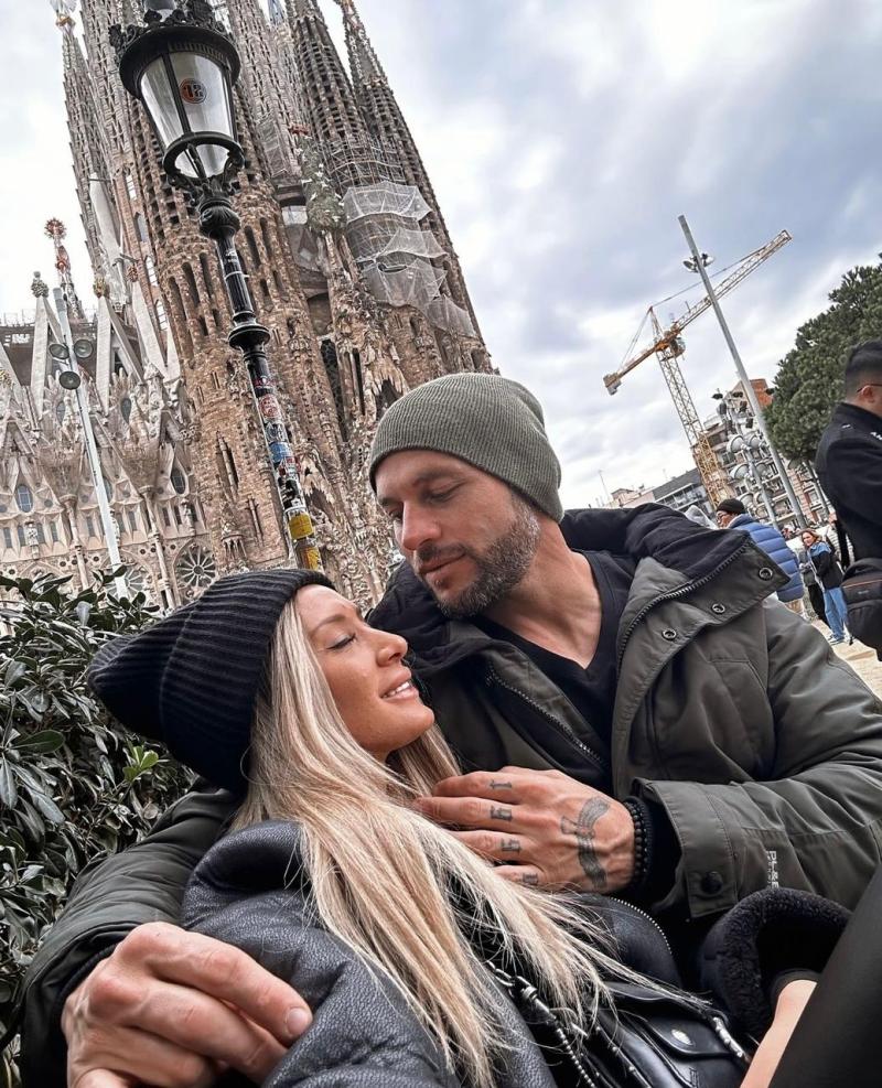 Yuli Cagna y su novio Victorio Bouvier.