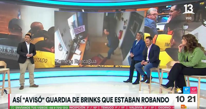 Cámara de seguridad muestra cómo el guardia de Brinks "avisó" sobre el robo