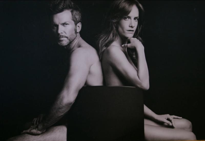 La historia detrás de la fotografía en la que posaron Cristián Sánchez y Diana Bolocco desnudos - Captura Canal 13