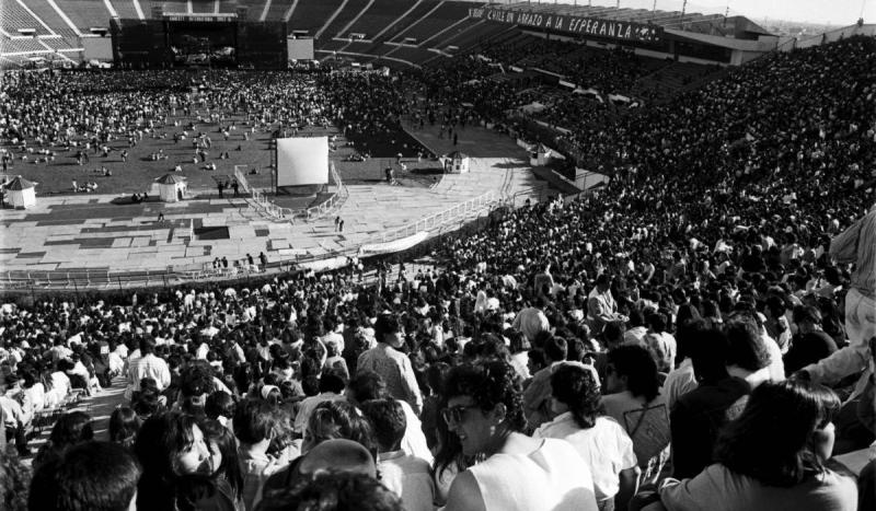 Congreso en el Concierto de Amnistía Internacional, 1990