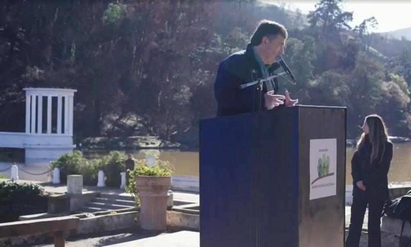 Ministro de Agricultura en Jardín Botánico Nacional de Viña del Mar.