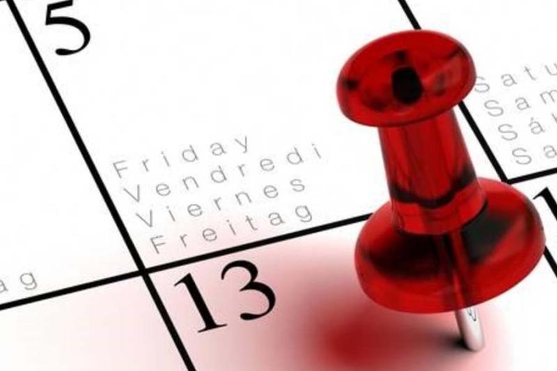 Calendario Martes 13