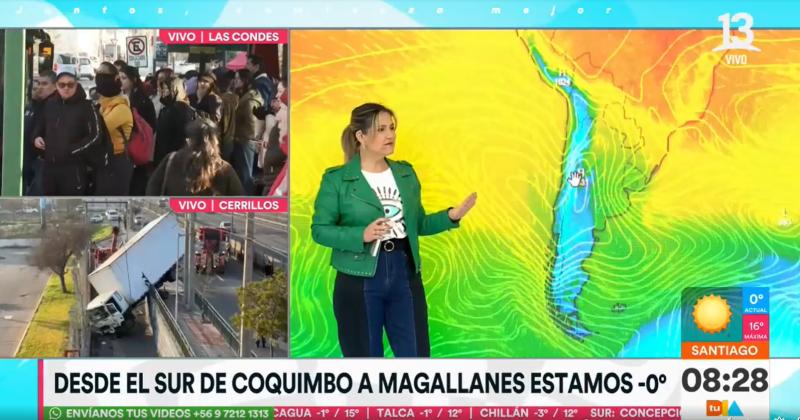 ¿Estamos viviendo una ola polar? Michelle Adam explica el fenómeno meteorológico actual - Captura Canal 13