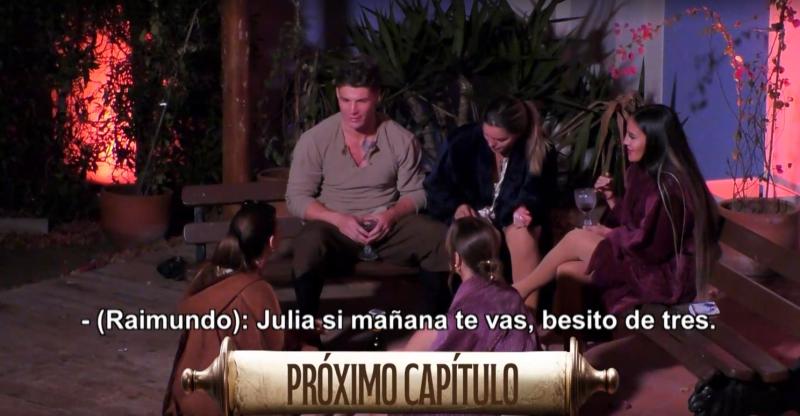 Rai propone a Julia darse un beso de tres con Gala en Ganar o Servir