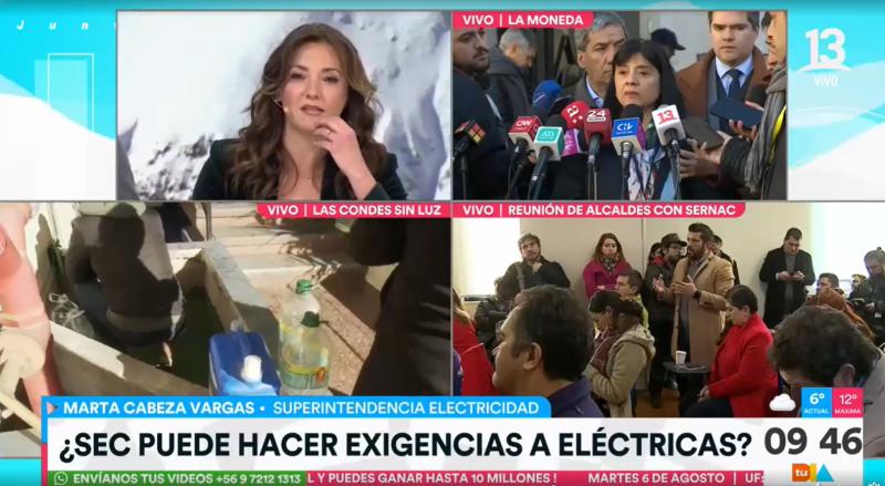 Superintendenta de la SEC solicita que clientes sin luz llamen a las empresas para notificar la falta de suministro