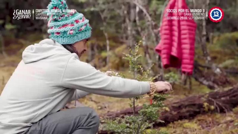 Nicolás planta árbol en honor a Claudio Iturra.