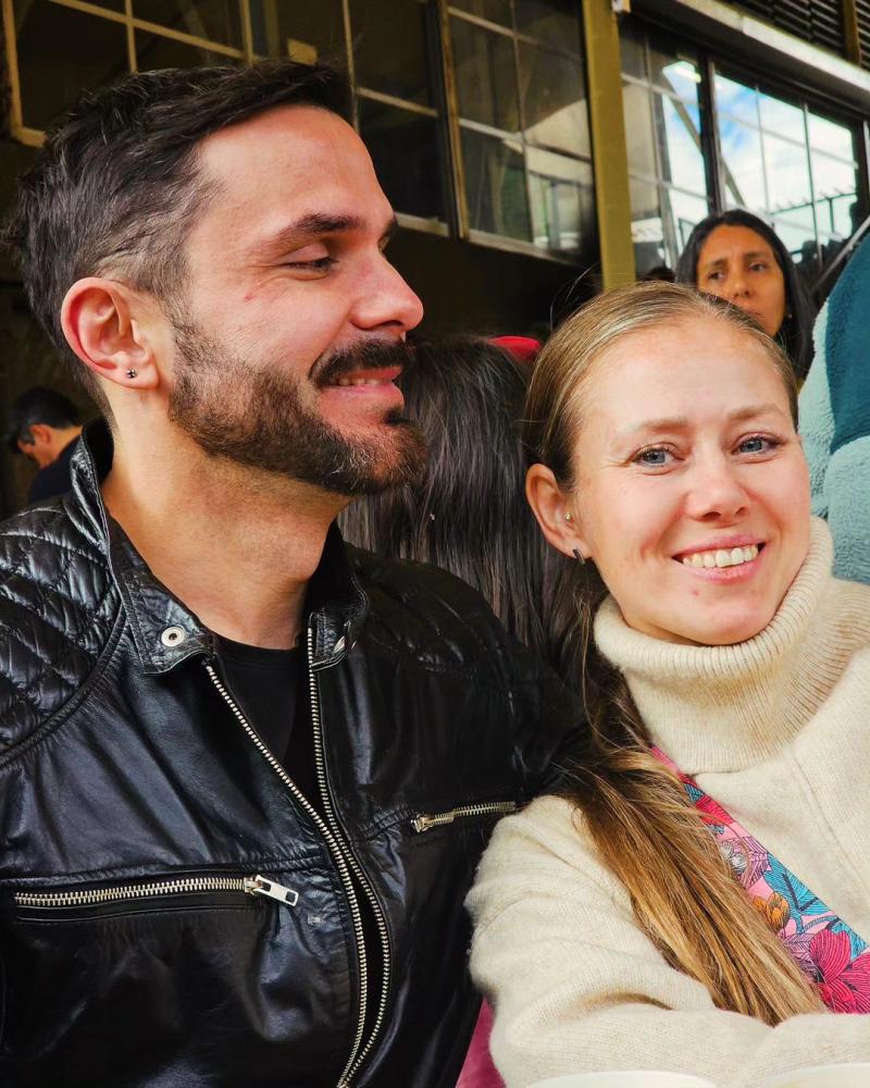 Álvaro Ballero y su esposa Ludmila